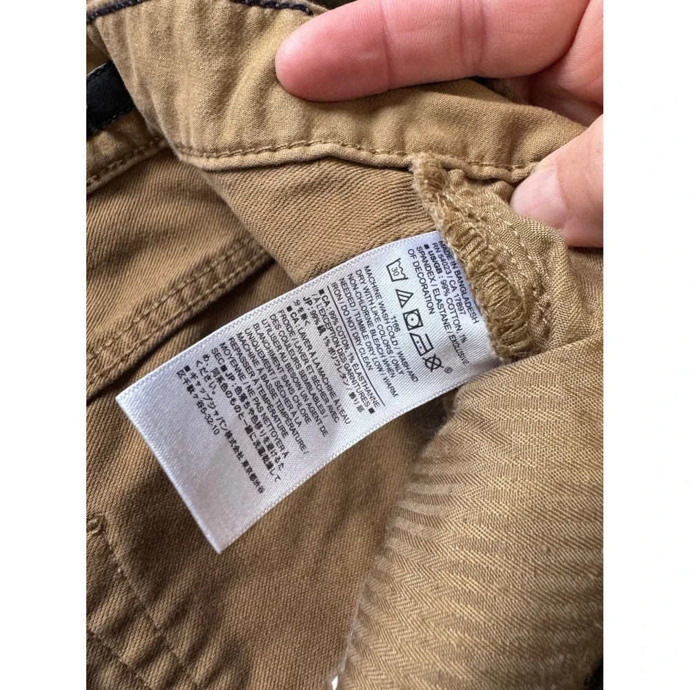 Banana Republic Travel‎ Jean Mens 36x30 Khaki Tan Excellent Slim Fit Stretch
